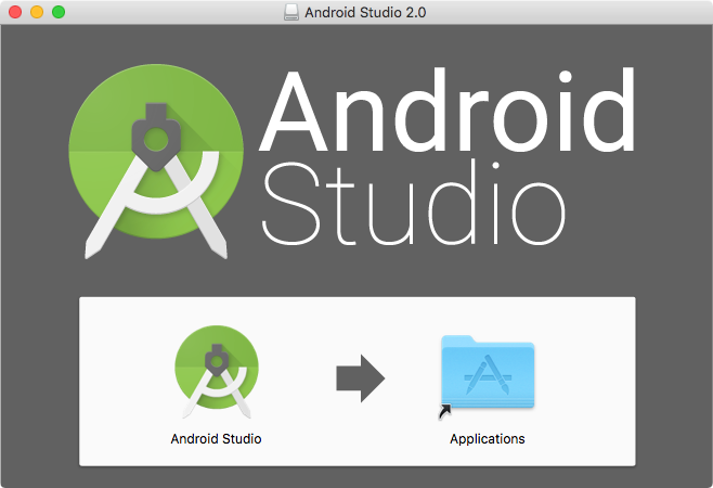 Android Studioをドラッグ＆ドロップで移動